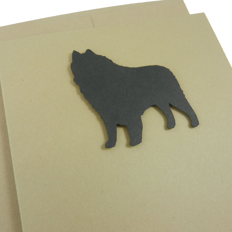 Schipperke Blank Dog Greeting Card | Notecards | Single Card or 10 Pack | with Envelopes | Black Dog - Embellish by Jackie