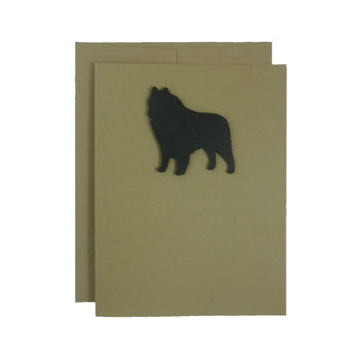 Schipperke Blank Dog Greeting Card | Notecards | Single Card or 10 Pack | with Envelopes | Black Dog - Embellish by Jackie