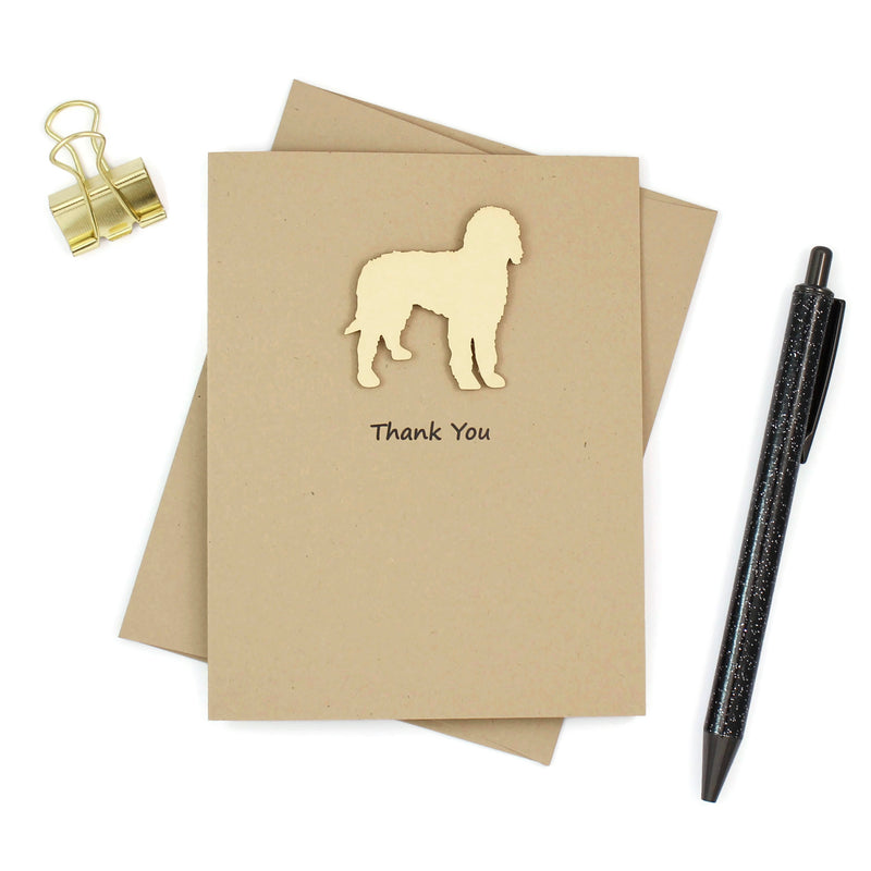 Dog Thank You Card | 200+ Dog Breeds to Choose from | 25 Dog Colors Available | Choose Inside Phrase | Single Card or 10 Pack