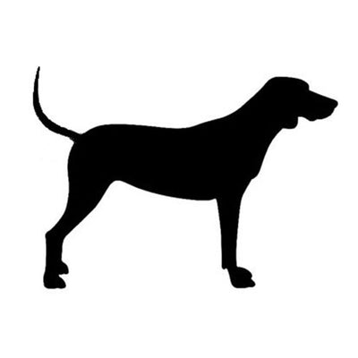 Black and Tan Coonhound Silhouette