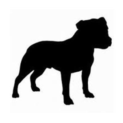 Staffordshire Bull Terrier Silhouette