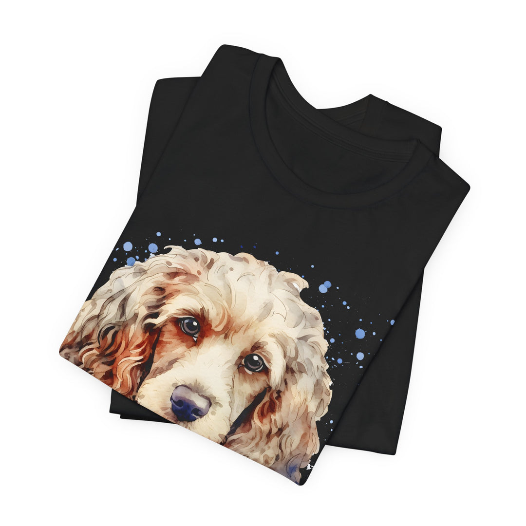 Tan Cocker Spaniel with American Flag T-Shirt | Dog Lover Tee - Embellish by Jackie - Handmade Greeting Cards