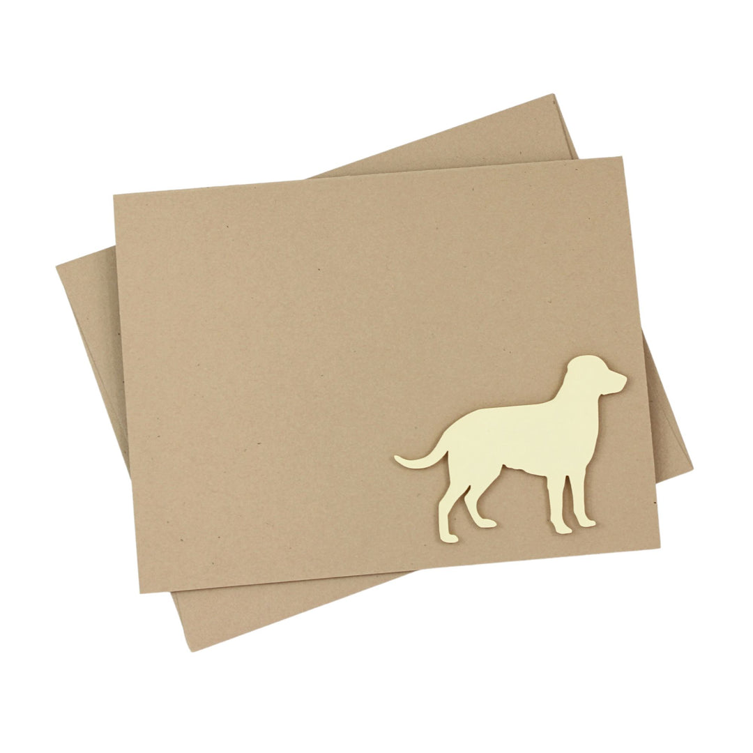 Dog Blank Card Horizontal | 200+ Dog Breeds to Choose from | 25 Dog Colors Available | Blank Inside | Single Card or 10 Pack