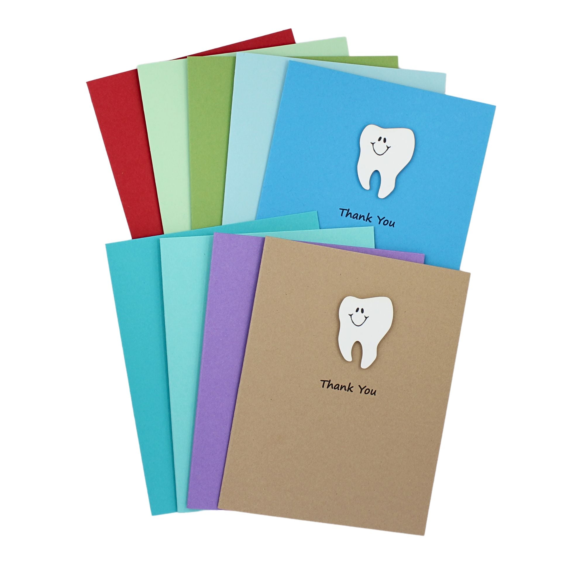 Tooth Thank You Notecard | Handmade Dentist Greeting Cards | Tooth wit ...