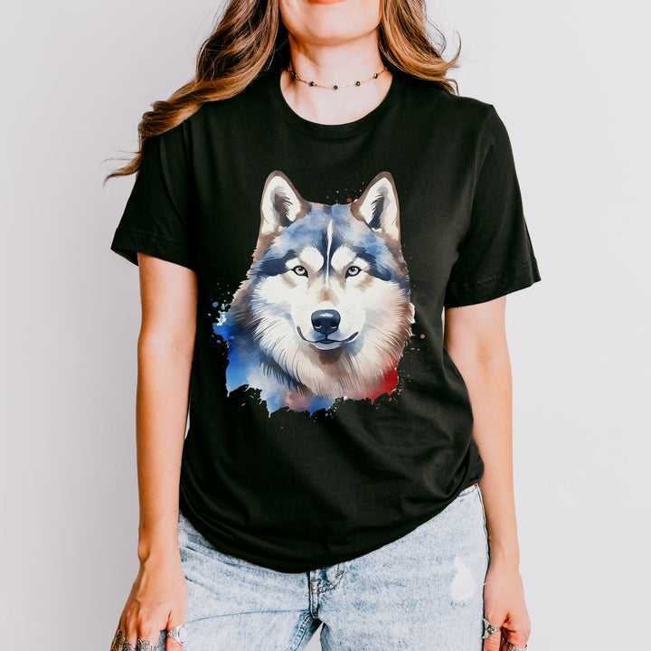 Patriotic Siberian Husky 4th of July T-Shirt | Independence Day - Embellish by Jackie - Handmade Greeting Cards