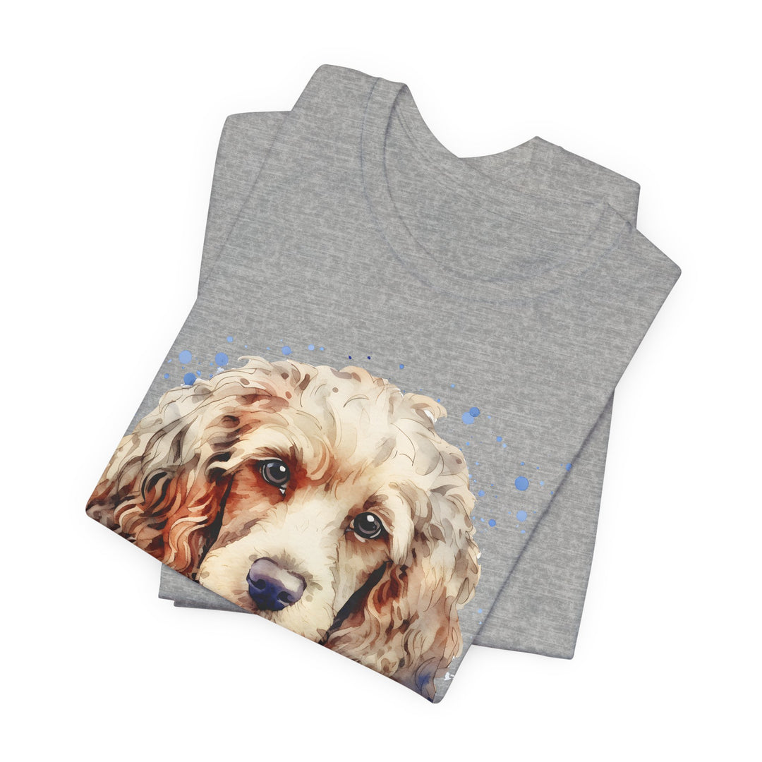 Tan Cocker Spaniel with American Flag T-Shirt | Dog Lover Tee - Embellish by Jackie - Handmade Greeting Cards