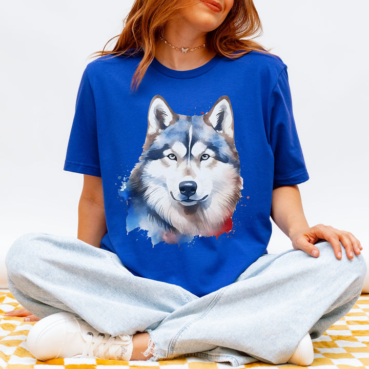 Patriotic Siberian Husky 4th of July T-Shirt | Independence Day - Embellish by Jackie - Handmade Greeting Cards