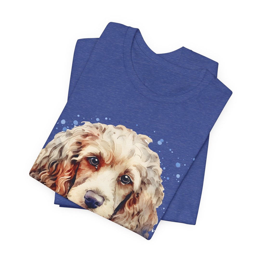 Tan Cocker Spaniel with American Flag T-Shirt | Dog Lover Tee - Embellish by Jackie - Handmade Greeting Cards