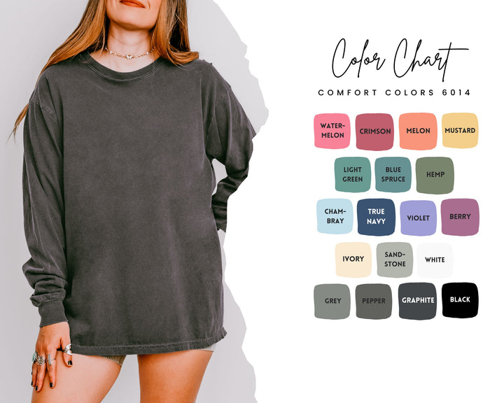 Old English Sheepdog Custom Dog Name Watercolor Long Sleeve Comfort Colors Tee Sizes S-XL