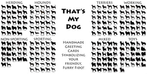 That's My Dog - Custom Dog Greeting Cards - 200+ Dog Breeds Available