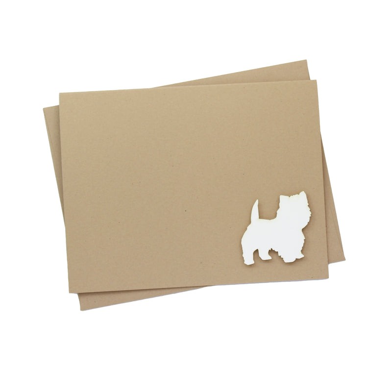 Dog Blank Card Horizontal | 200+ Dog Breeds to Choose from | 25 Dog Colors Available | Blank Inside | Single Card or 10 Pack