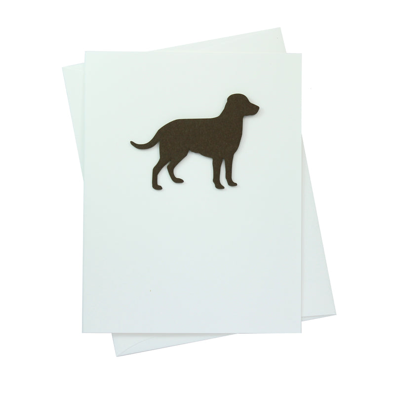 Dog Blank Card White Base | 200+ Dog Breeds to Choose from | 25 Dog Colors Available | Blank Inside | Single Card or 10 Pack