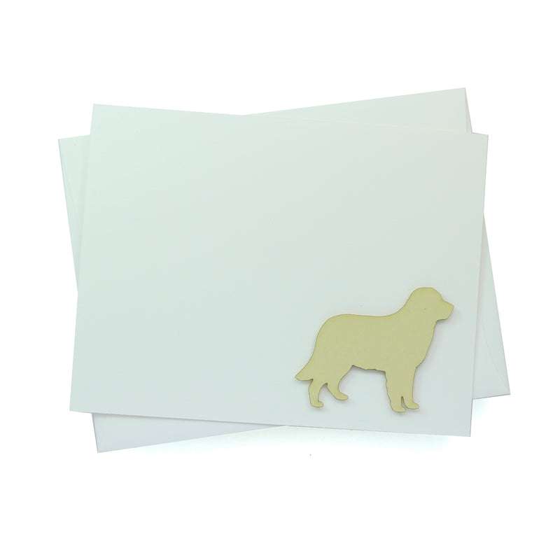 Dog Blank Card White Base Horizontal | 200+ Dog Breeds to Choose from | 25 Dog Colors Available | Blank Inside | Single Card or 10 Pack
