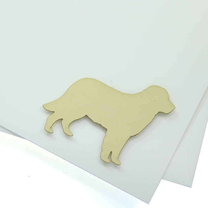 Dog Blank Card White Base Horizontal | 200+ Dog Breeds to Choose from | 25 Dog Colors Available | Blank Inside | Single Card or 10 Pack