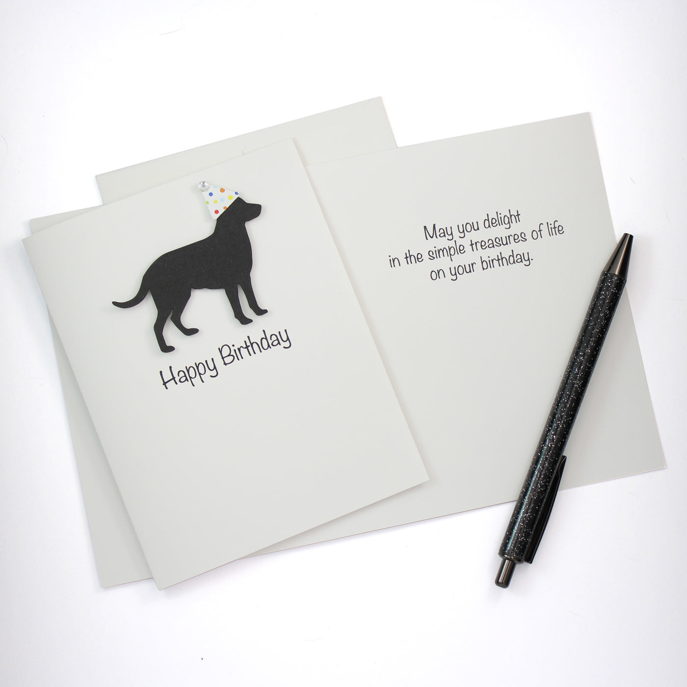Black Lab Birthday Greeting Card
