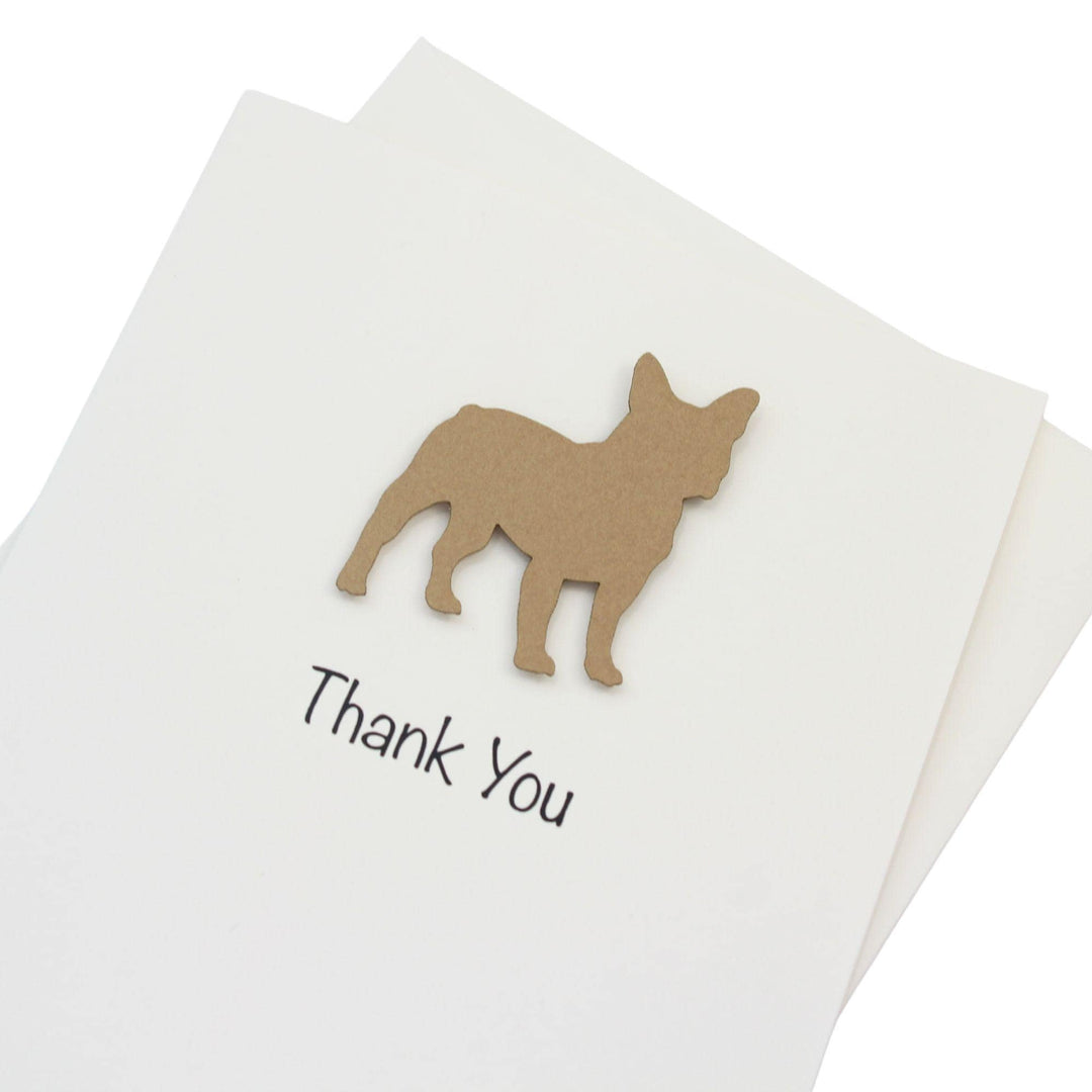 Fawn French Bulldog Thank You Cards Pack of 10: Handmade Blank Notecard