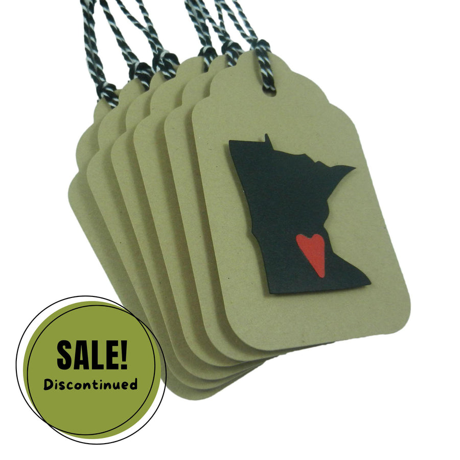 Minnesota Gift Tags 6 Pack Handmade Gift Tag Minnesota Gifts Minnesota State New Home Gift Kraft Gift Tags Christmas Gift Tags Minnesota