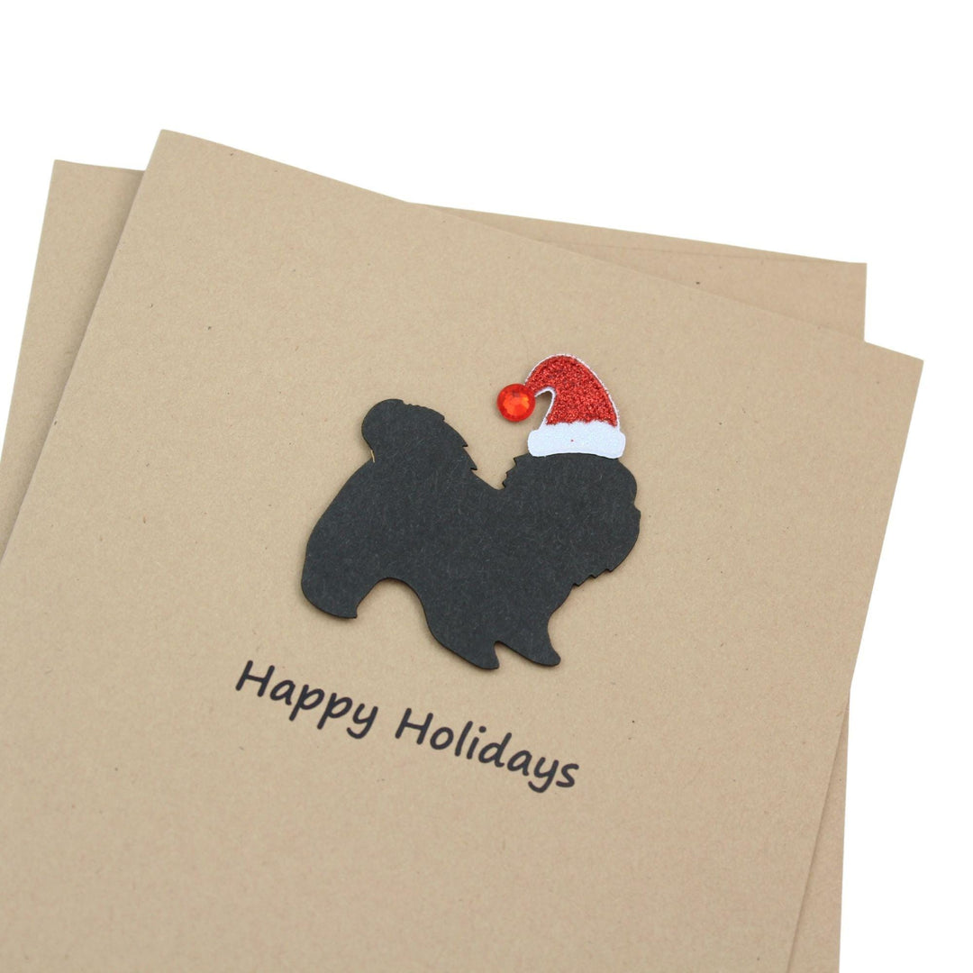 Shih Tzu short haired Christmas Cards | Handmade Dog Holiday Card Set