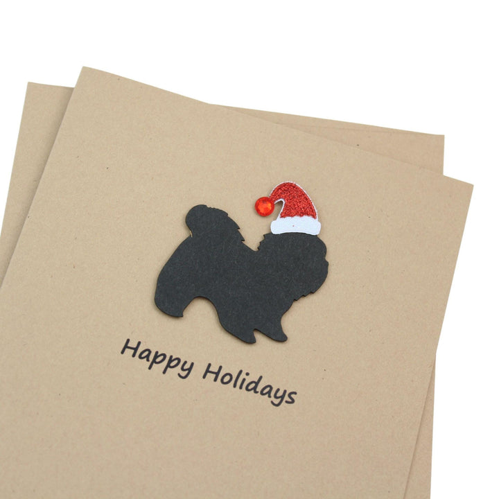 Shih Tzu short haired Christmas Cards | Handmade Dog Holiday Card Set