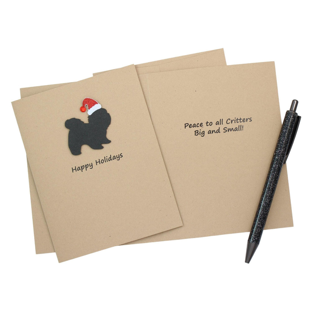 Shih Tzu short haired Christmas Cards | Handmade Dog Holiday Card Set