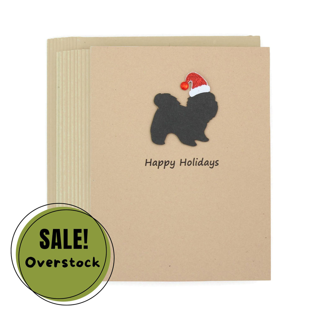 Shih Tzu short haired Christmas Cards | Handmade Dog Holiday Card Set