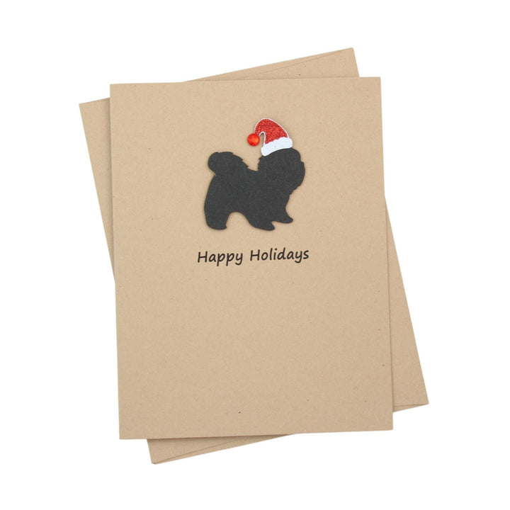 Shih Tzu short haired Christmas Cards | Handmade Dog Holiday Card Set