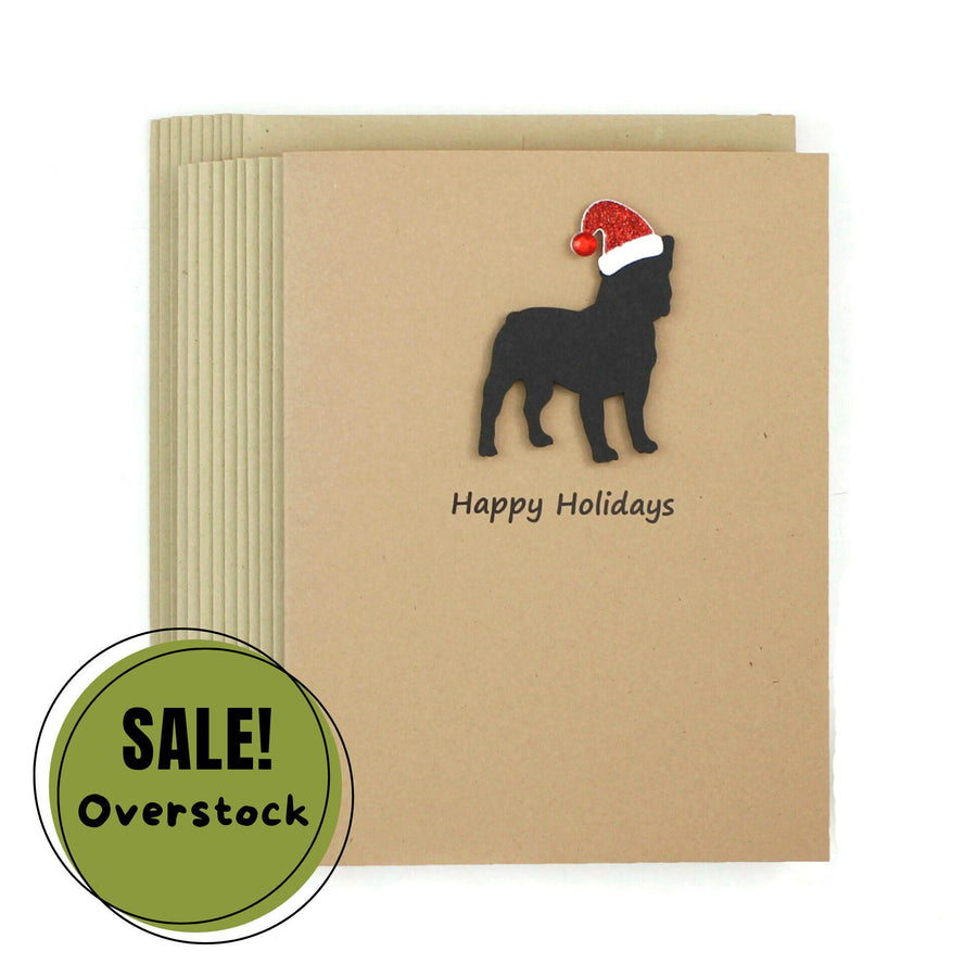 French Bulldog Frenchie Christmas Cards | Handmade Dog Holiday Card Set