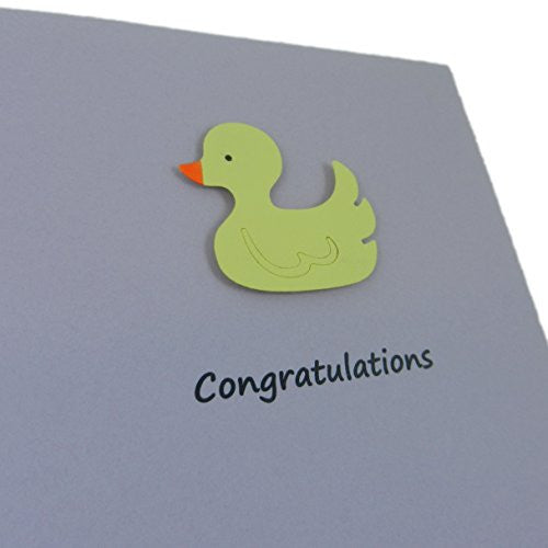 Ducky New Baby Congratulations Greeting Cards A2 Variety of Colors Card stock embellishment - Embellish by Jackie