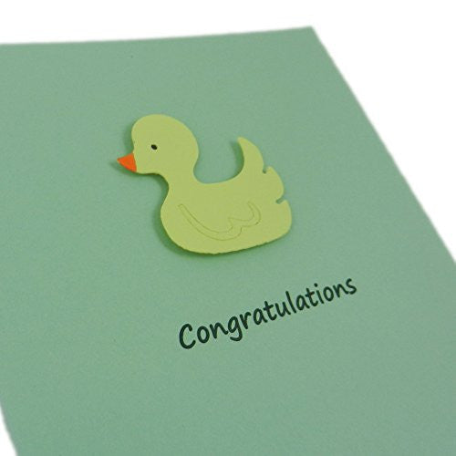 Ducky New Baby Congratulations Greeting Cards A2 Variety of Colors Card stock embellishment - Embellish by Jackie