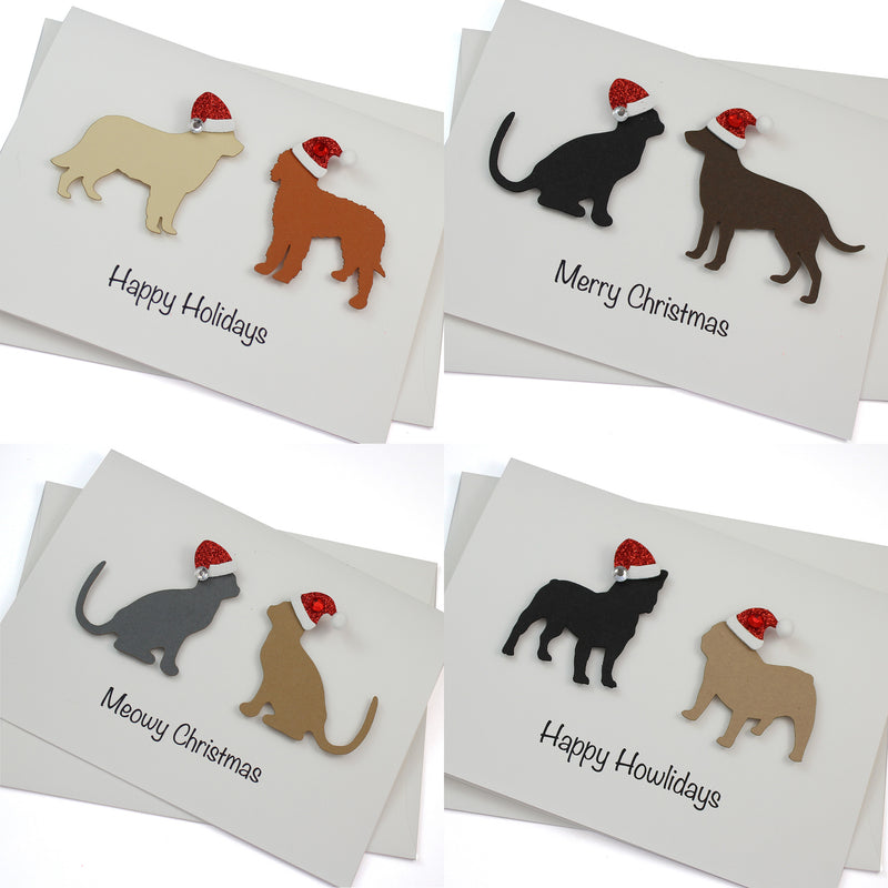 2 Pets Christmas Card