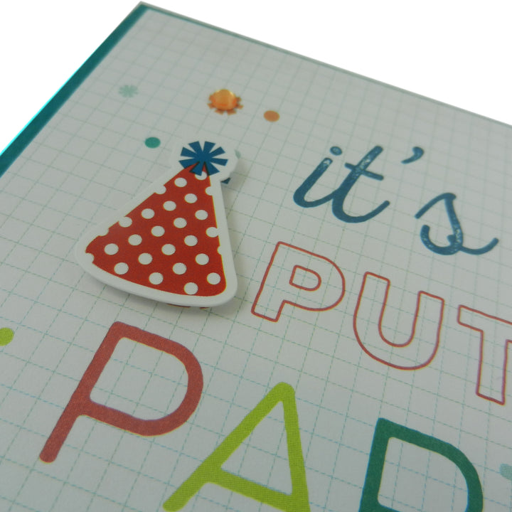 Party Hat Happy Birthday Handmade Greeting Card Generic Birthday Card birthday card for kids - Embellish by Jackie