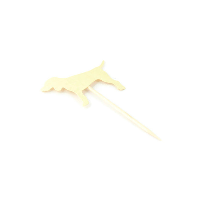 Dog Cupcake Toppers Set of 12 | Yellow Standard Dog Cake Topper | Dog Party Decorations | Pet Decor
