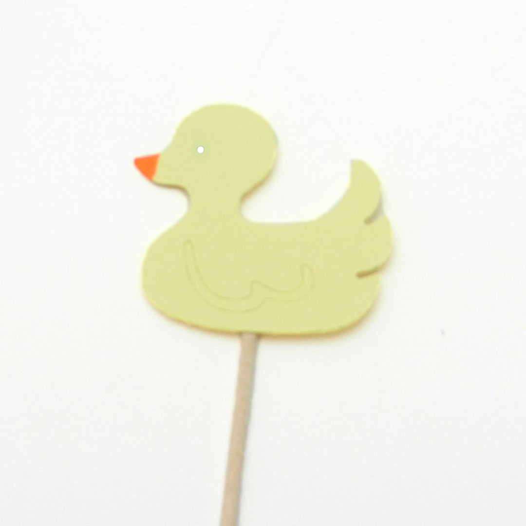 Duck Cupcake Topper - Set of 12 - Yellow Duck - Rubber Duckie - Ducky Baby Shower