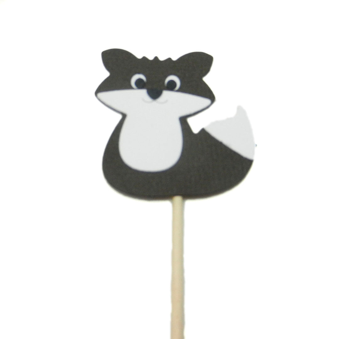 Fox Cupcake Toppers Set of 12 Fox Birthday Decorations Cupcake Topper Birthday Party Cake Topper Fox Party Fox Theme Party Fox Decor - Embellish by Jackie