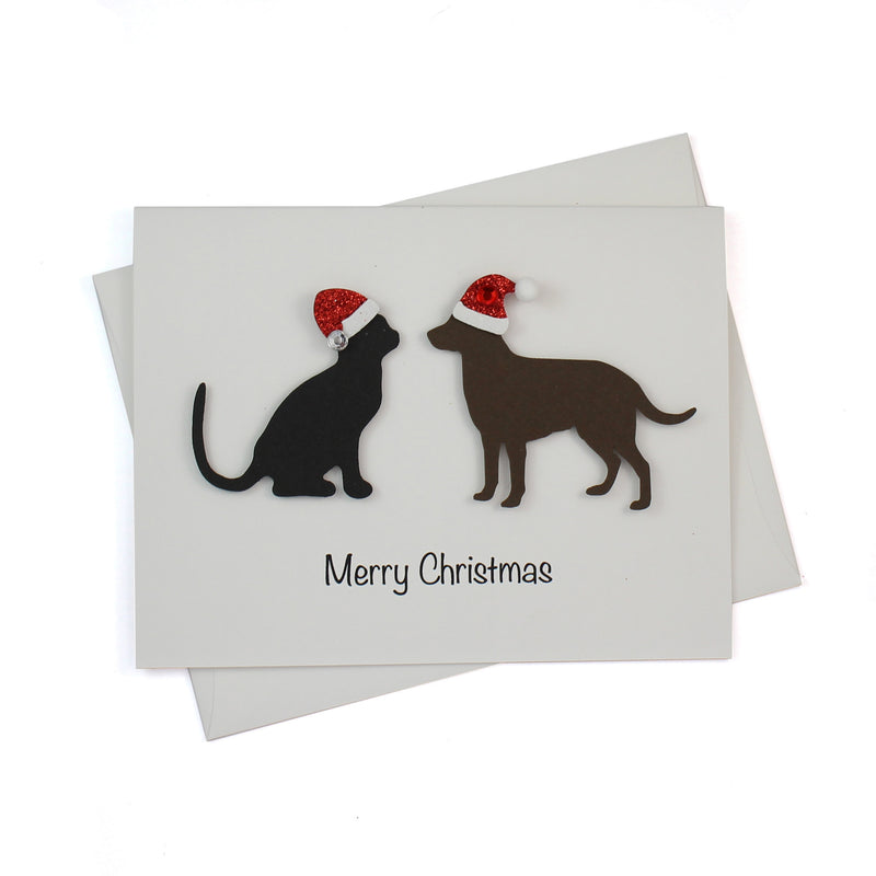 2 Pets Christmas Card