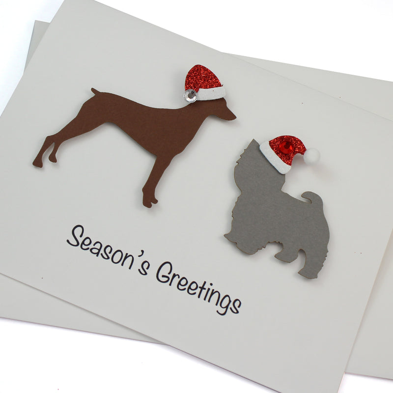2 Pets Christmas Card