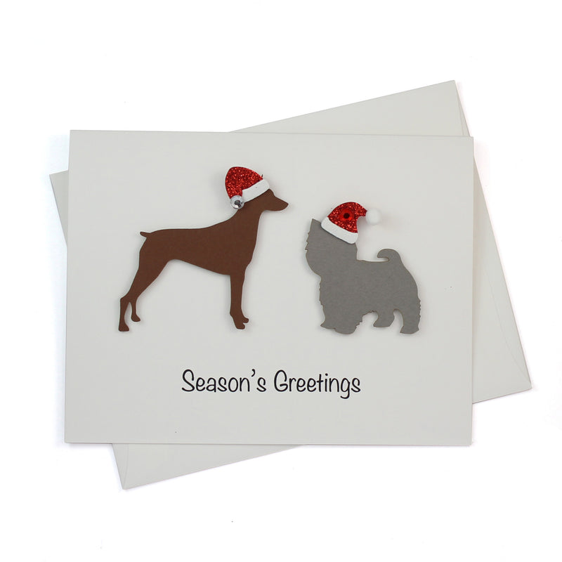 2 Pets Christmas Card