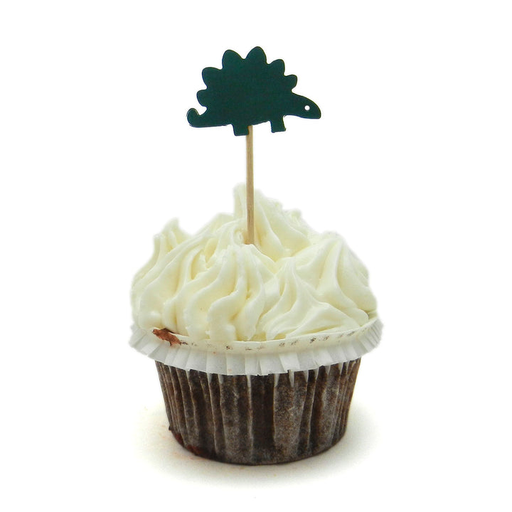 Stegosaurus Set of 12 Cupcake Toppers Dinosaur Cupcake Topper Birthday Dinosaur Topper Dinosaur Party Dinosaur Decor Dinosaur Cake Topper - Embellish by Jackie