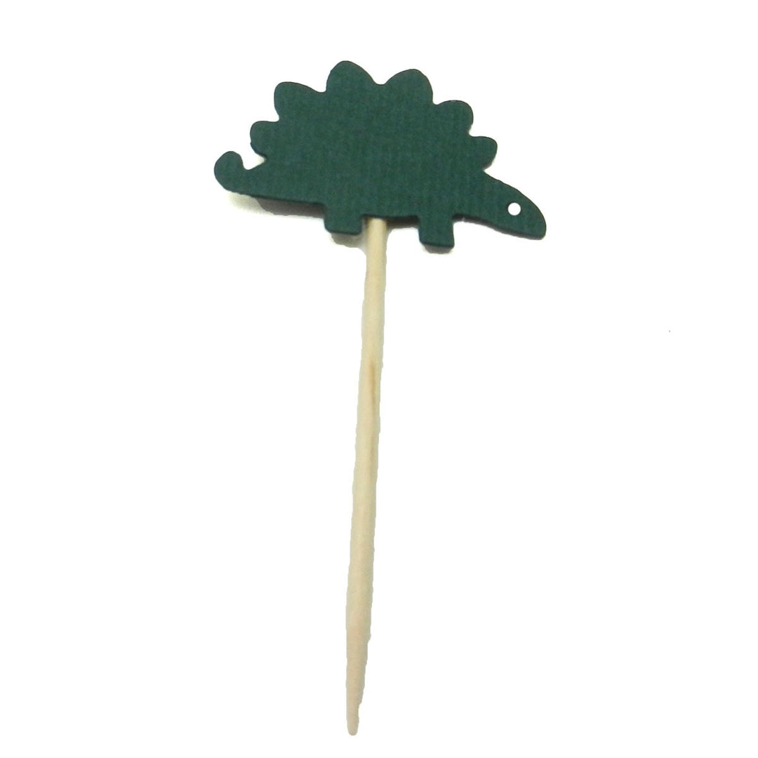 Stegosaurus Set of 12 Cupcake Toppers Dinosaur Cupcake Topper Birthday Dinosaur Topper Dinosaur Party Dinosaur Decor Dinosaur Cake Topper - Embellish by Jackie