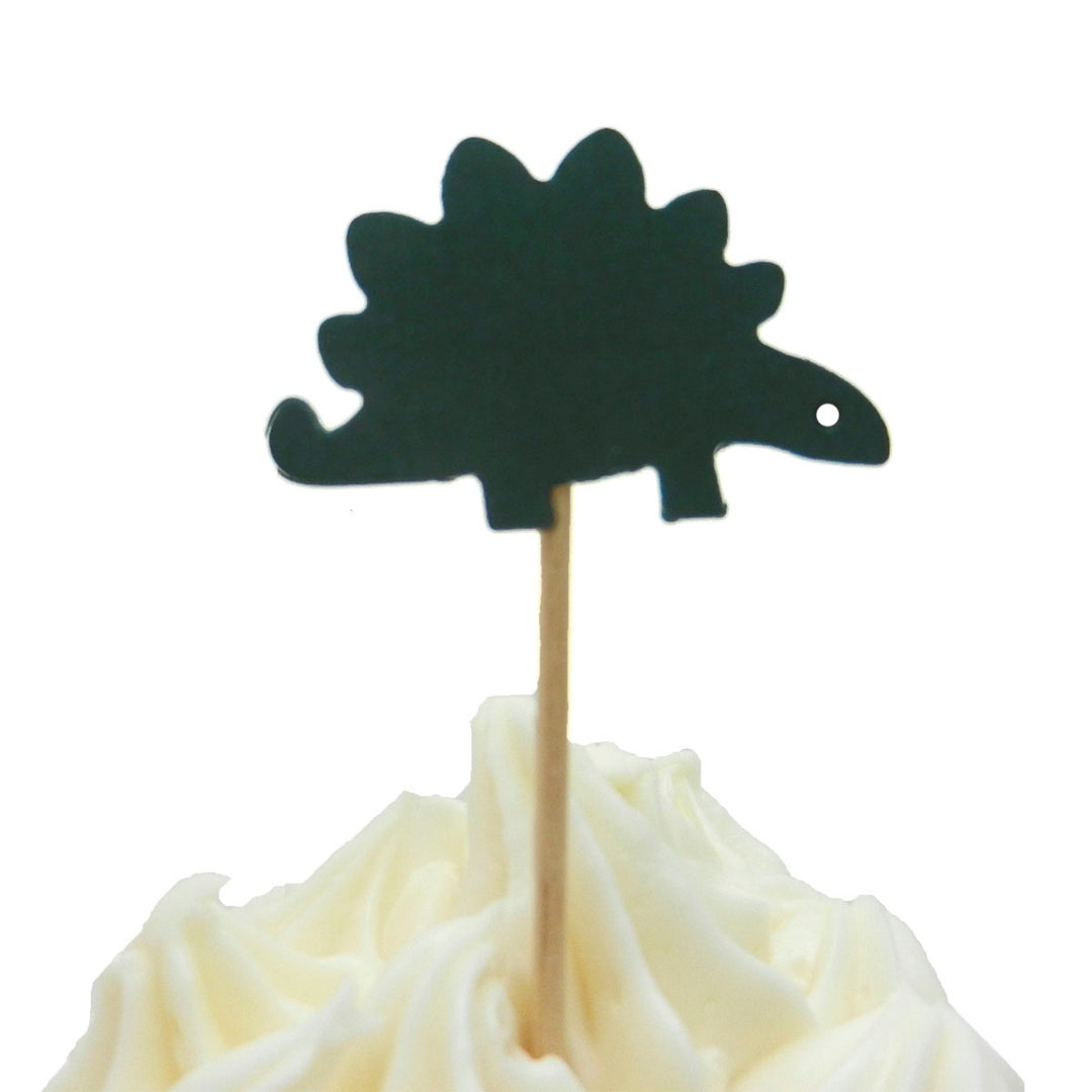 Stegosaurus Set of 12 Cupcake Toppers Dinosaur Cupcake Topper Birthday Dinosaur Topper Dinosaur Party Dinosaur Decor Dinosaur Cake Topper - Embellish by Jackie