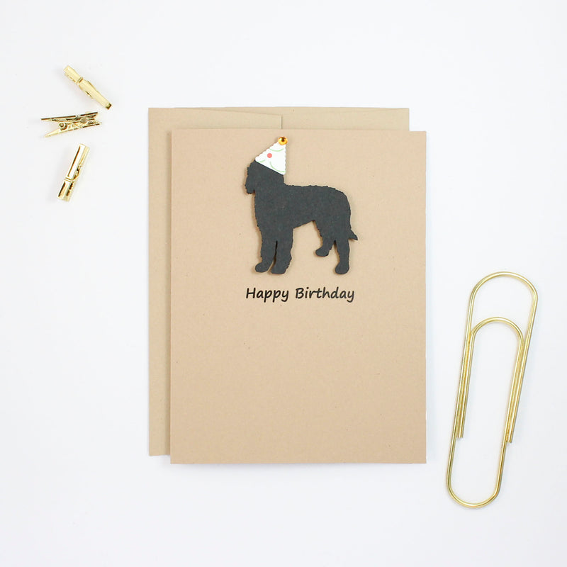 Bernedoodle Birthday Card | Handmade Labradoodle Greeting Cards| Single or 10 Pack | Choose Inside