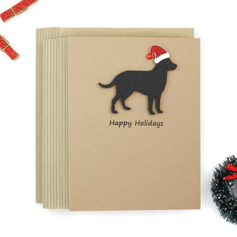 Black Labrador retriever Christmas Cards