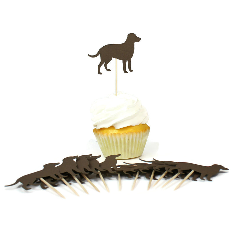 Labrador Retriever Cupcake Toppers