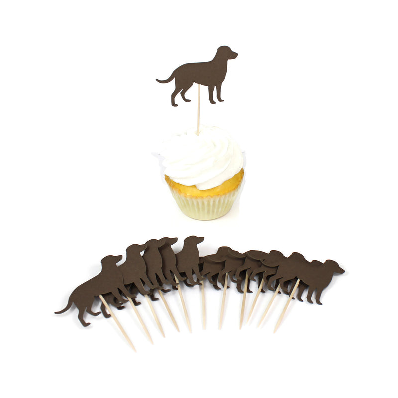 Labrador Retriever Cupcake Toppers