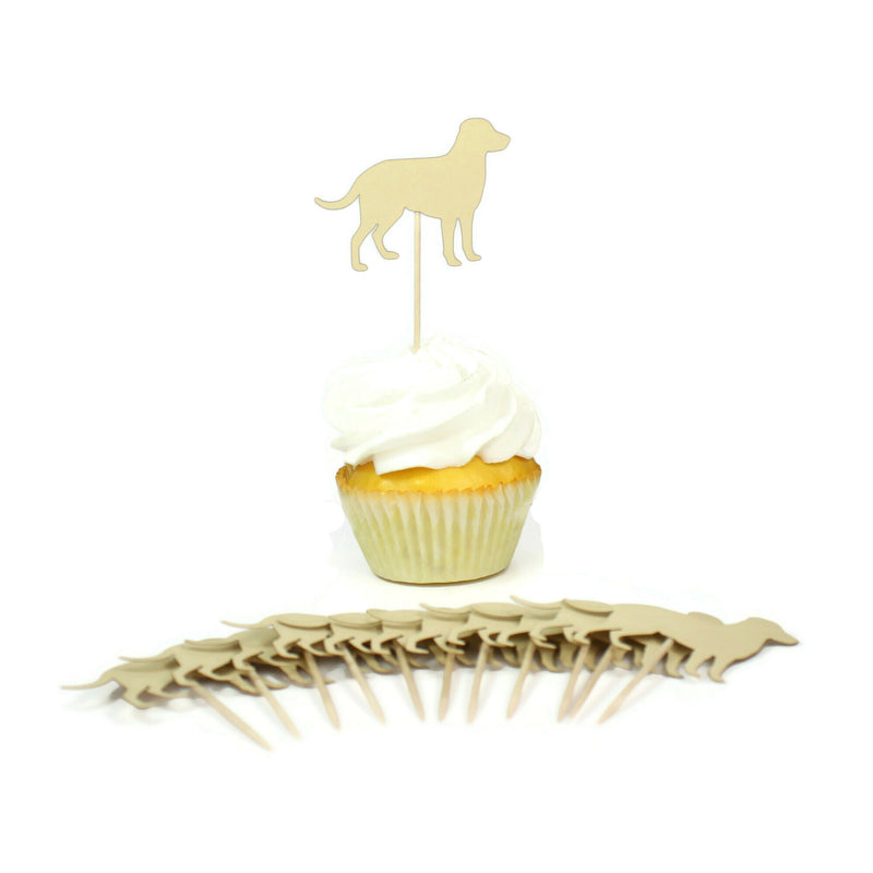 Labrador Retriever Cupcake Toppers