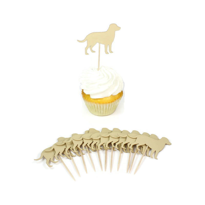 Labrador Retriever Cupcake Toppers