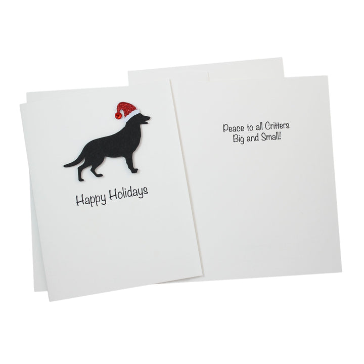 German Shepherd Christmas Card White | Single or Pack of 10 | 25 Dog Colors | Choose Phrases