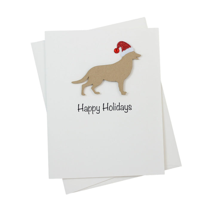 German Shepherd Christmas Card White | Single or Pack of 10 | 25 Dog Colors | Choose Phrases