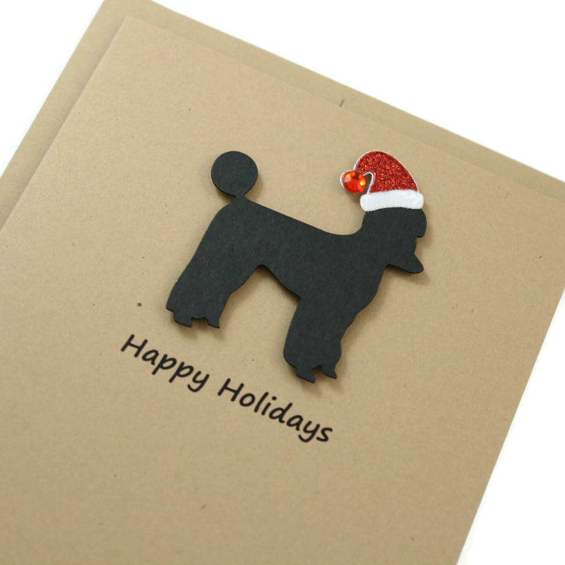 Poodle Christmas Card