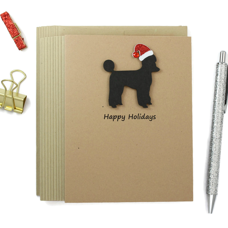 Poodle Christmas Card
